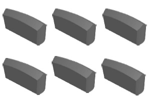 K0、K10型用于鑲制一字型硬質(zhì)合金釬頭用釬片